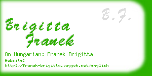 brigitta franek business card